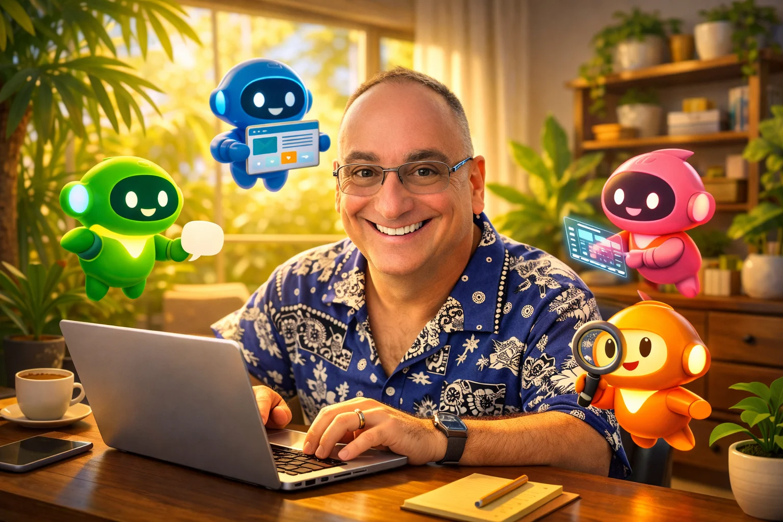 Illustration of building with AI agents